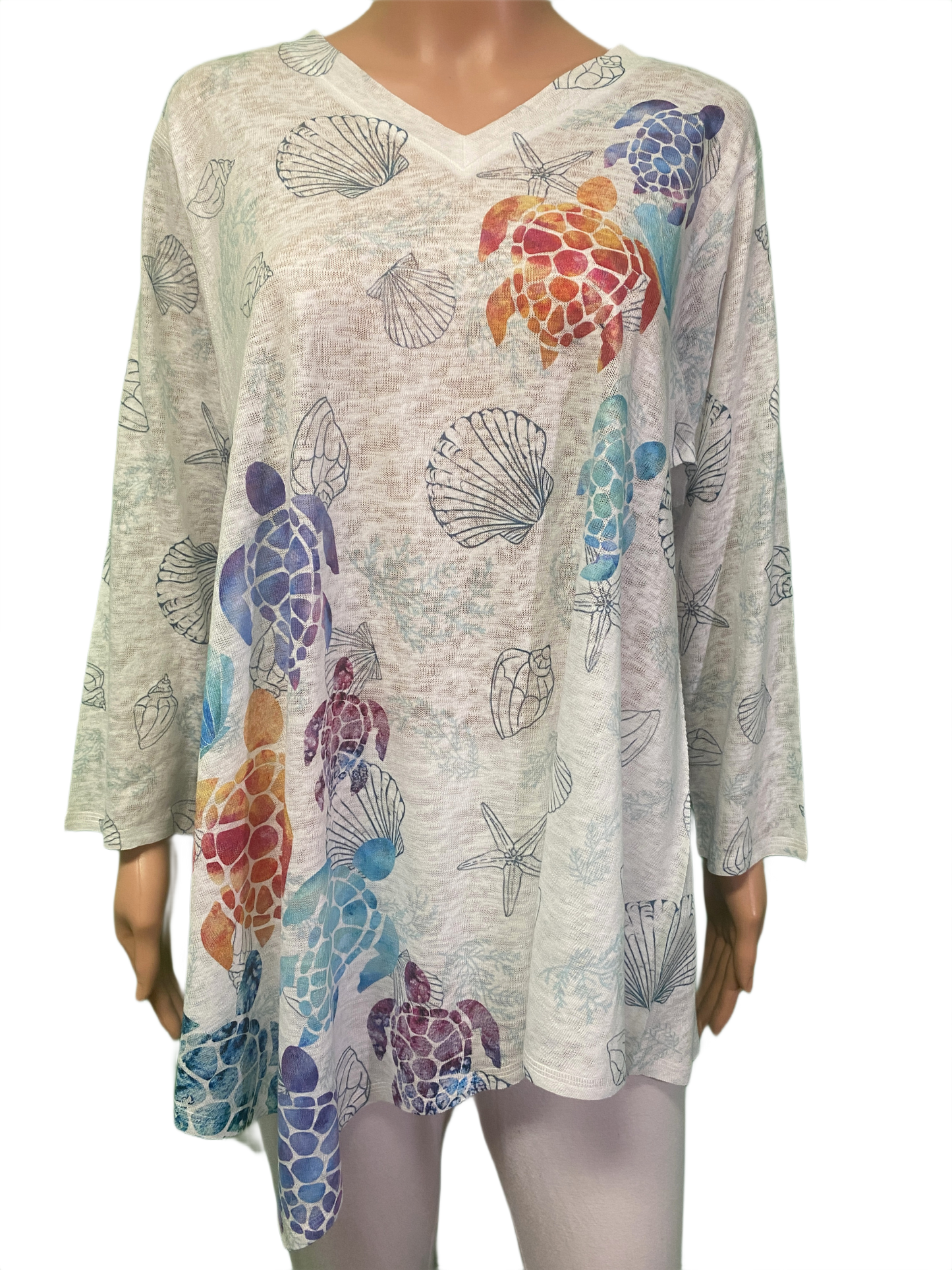 Sea Turtles Asymmetrical Moon - Et' Lois Top