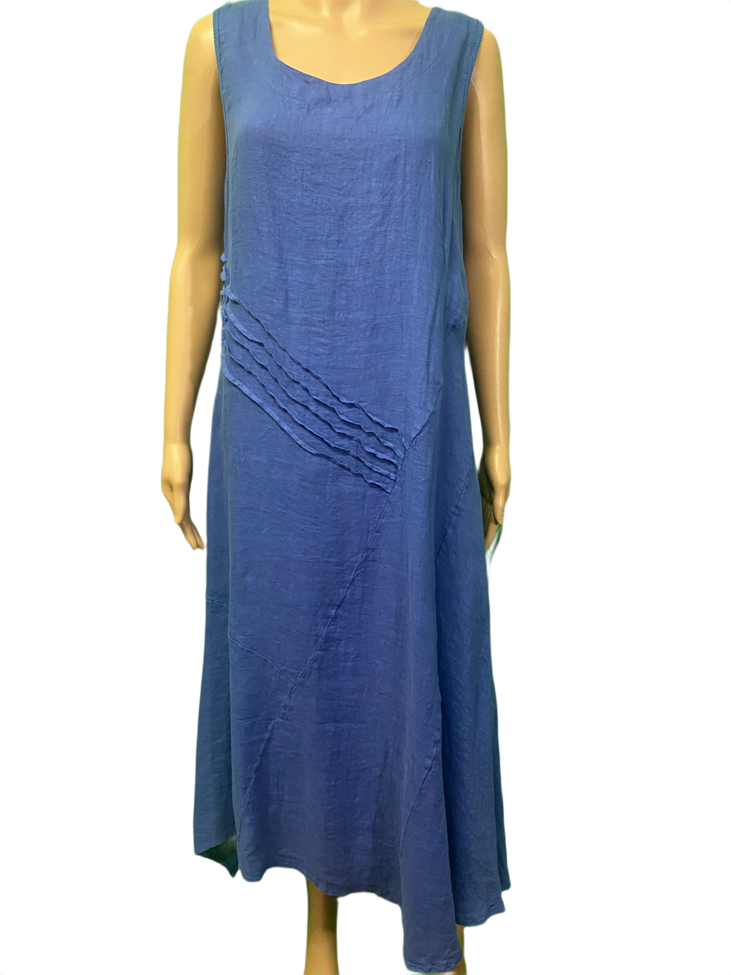 Tank Dress w/Stripe Pleating - Inizio Dress