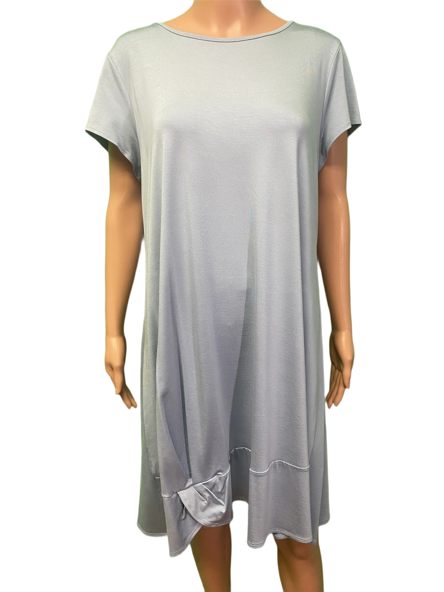 Shortsleeve Front Tie-Up Hemline - Pure Essence Dress