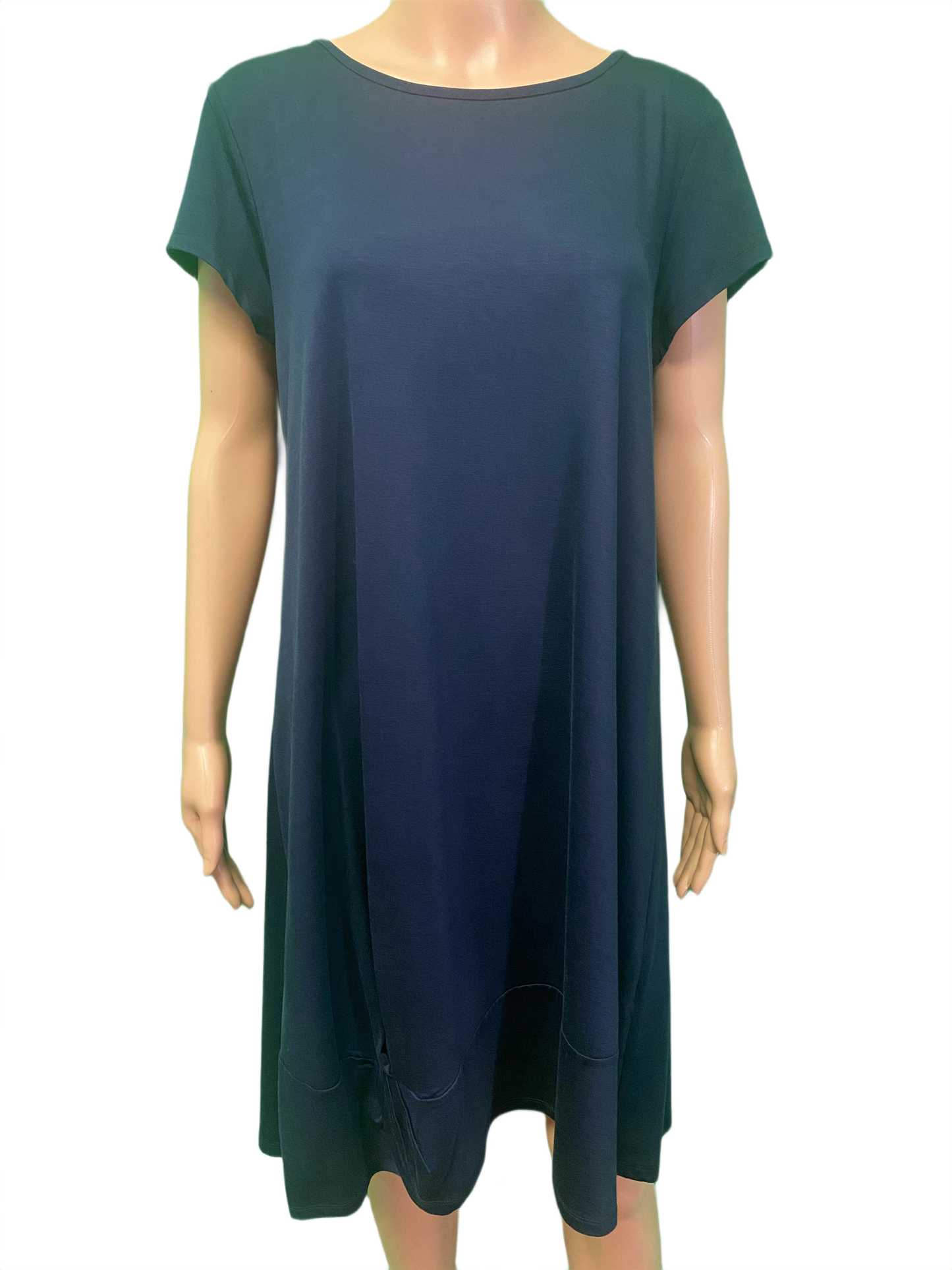 Shortsleeve Front Tie-Up Hemline - Pure Essence Dress