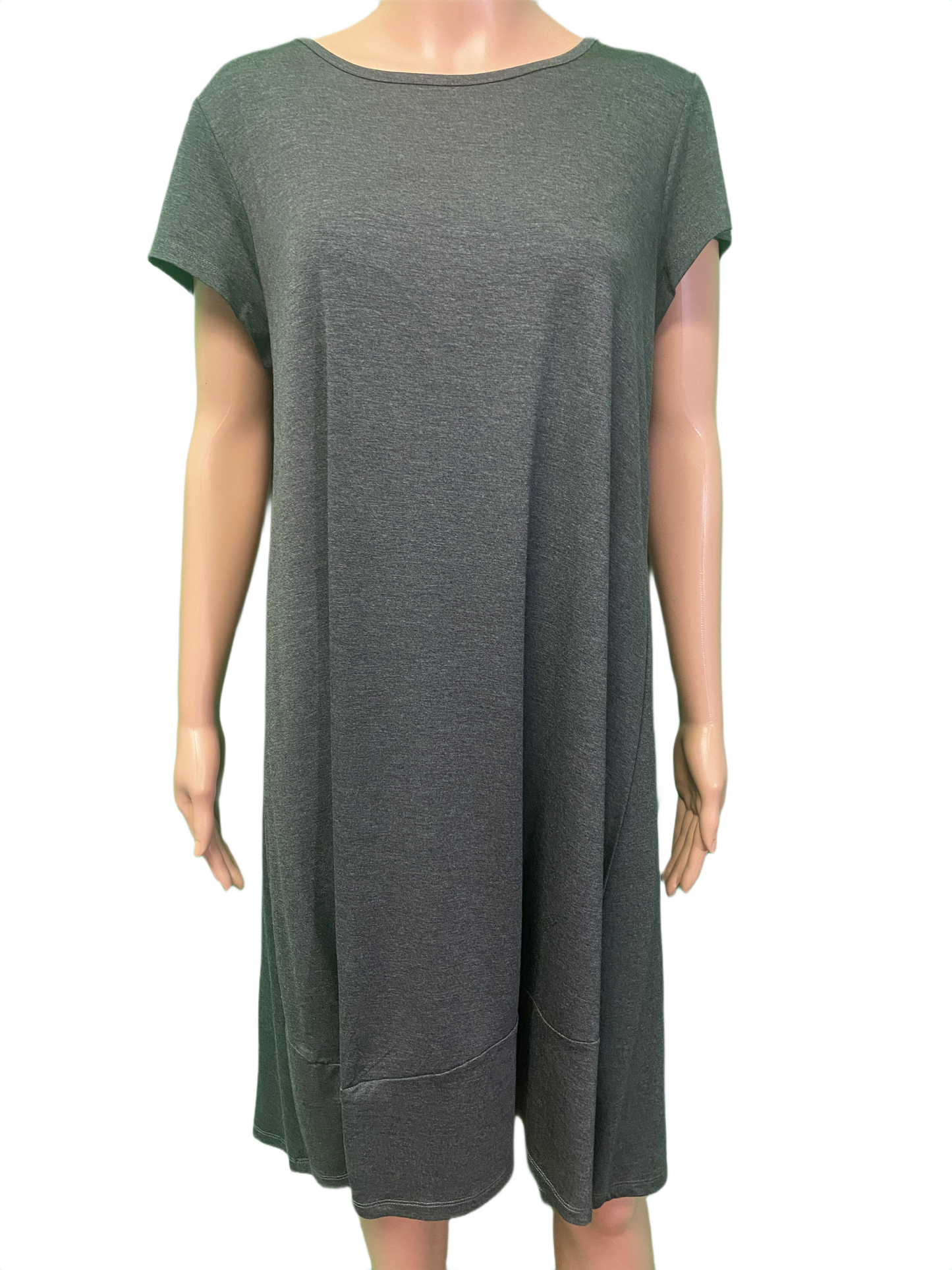 Shortsleeve Front Tie-Up Hemline - Pure Essence Dress
