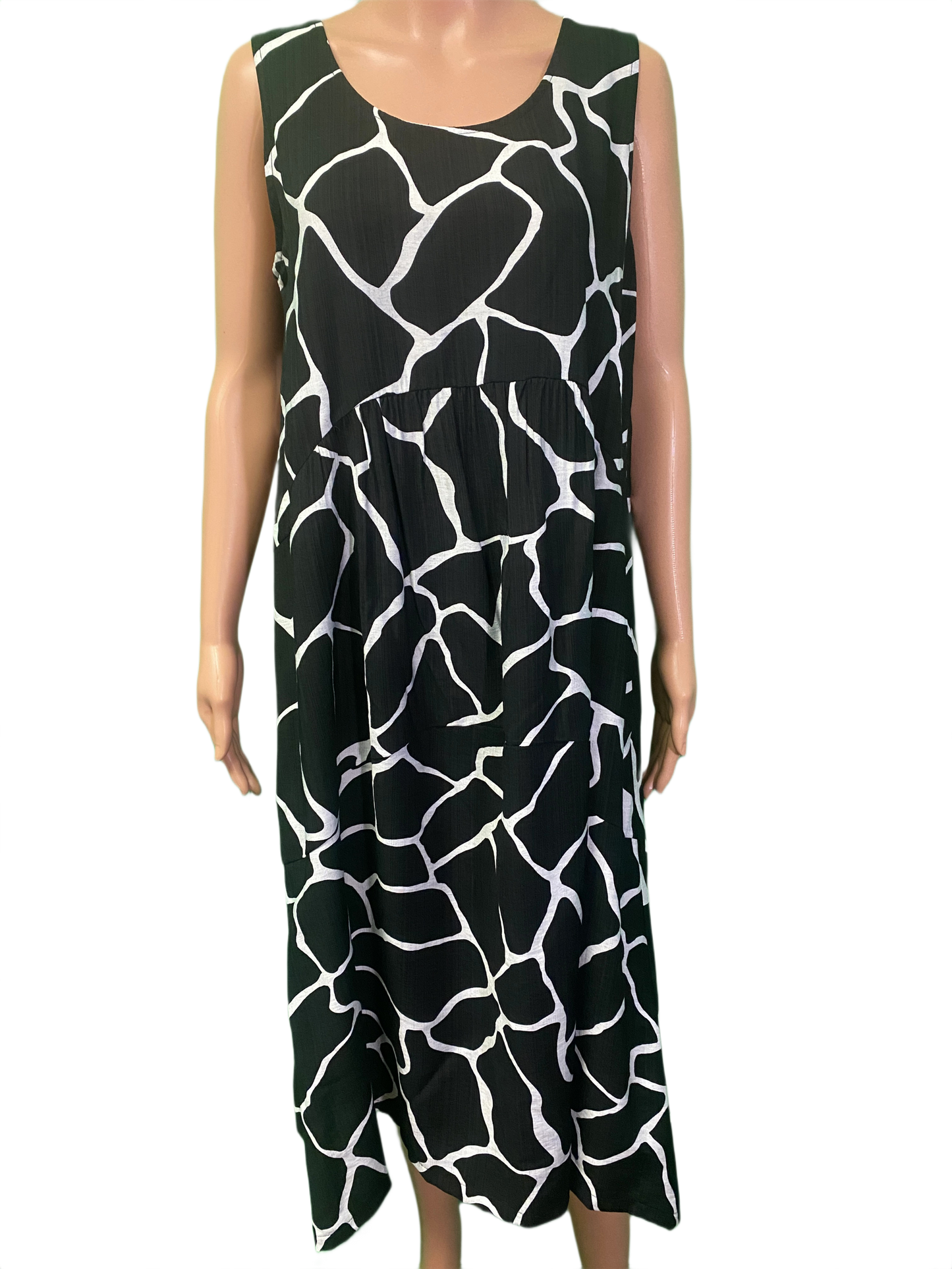 * Long Giraffe Print Tank - Pure Essence Dress