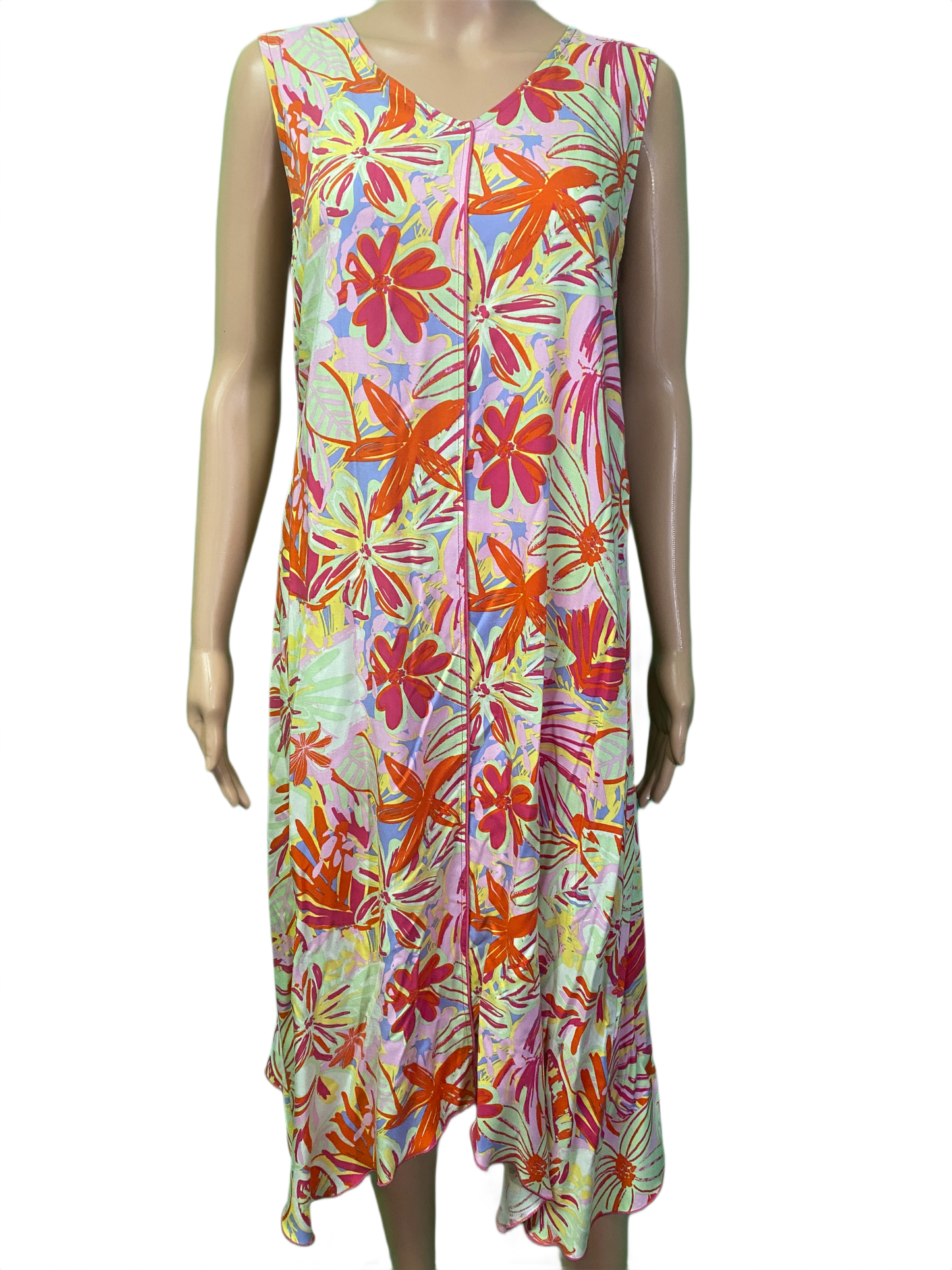 * Floral Long Middle Seam - Pure Essence Dress