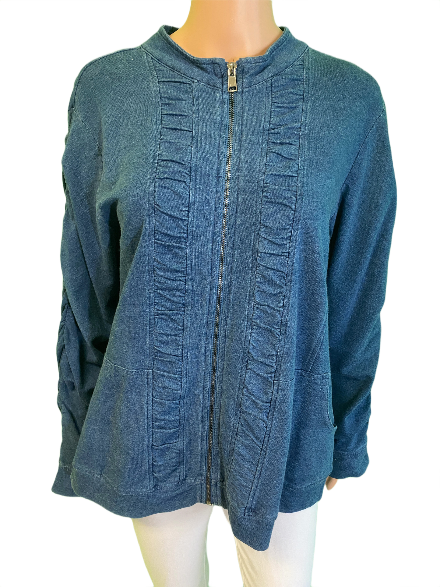 Ruched Full Zip - Wild Palms Jacket