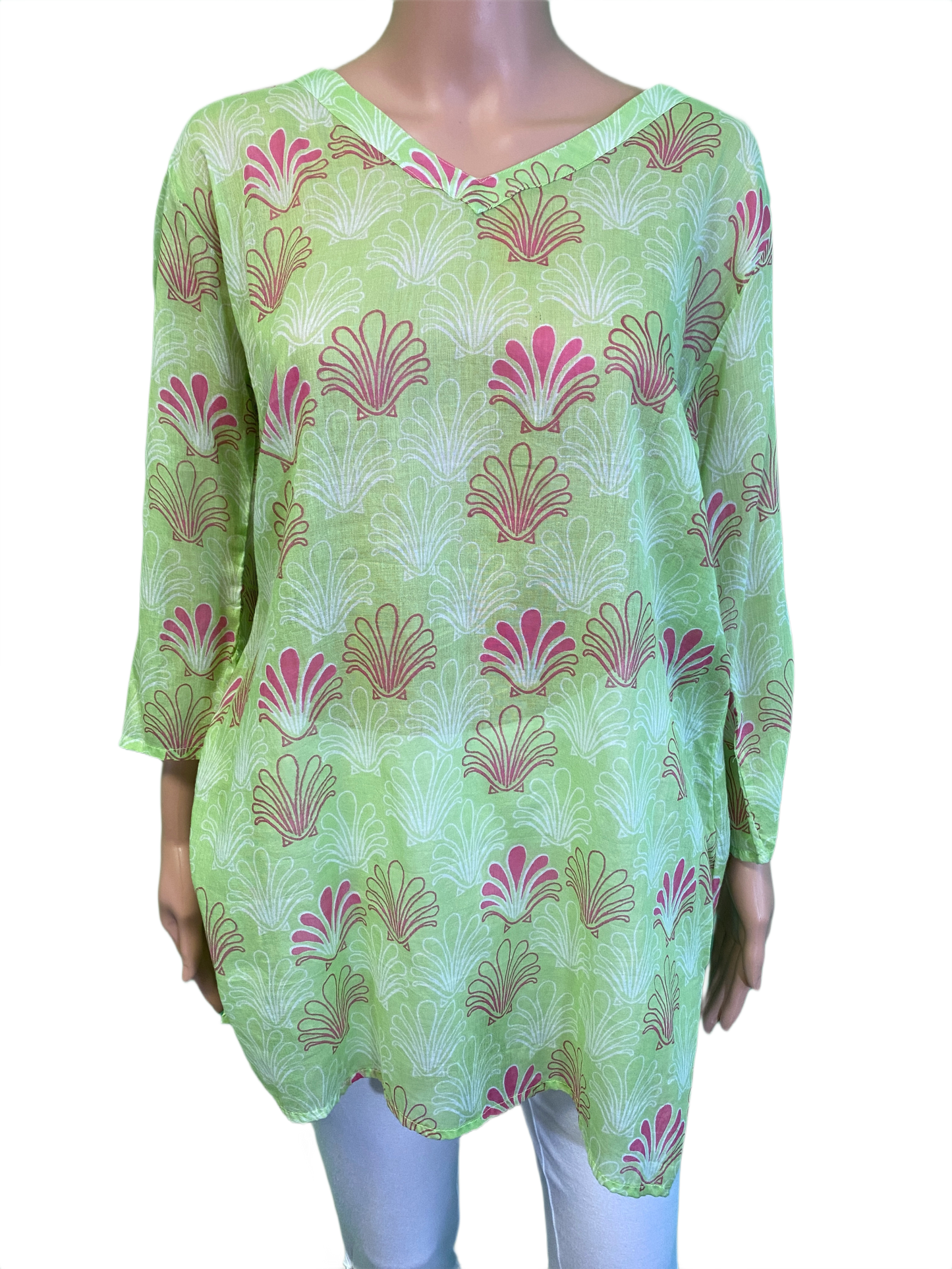 * Deco Shell Tunic - West Indies Top