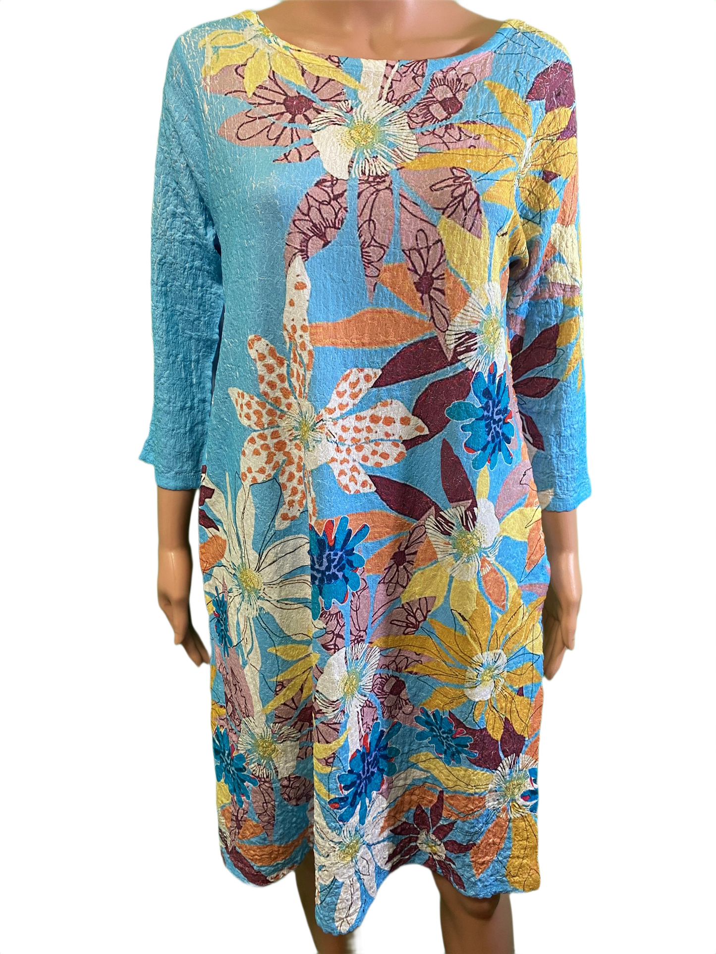 * Blake Floral 3/4 Sleeve - Inoah Dress