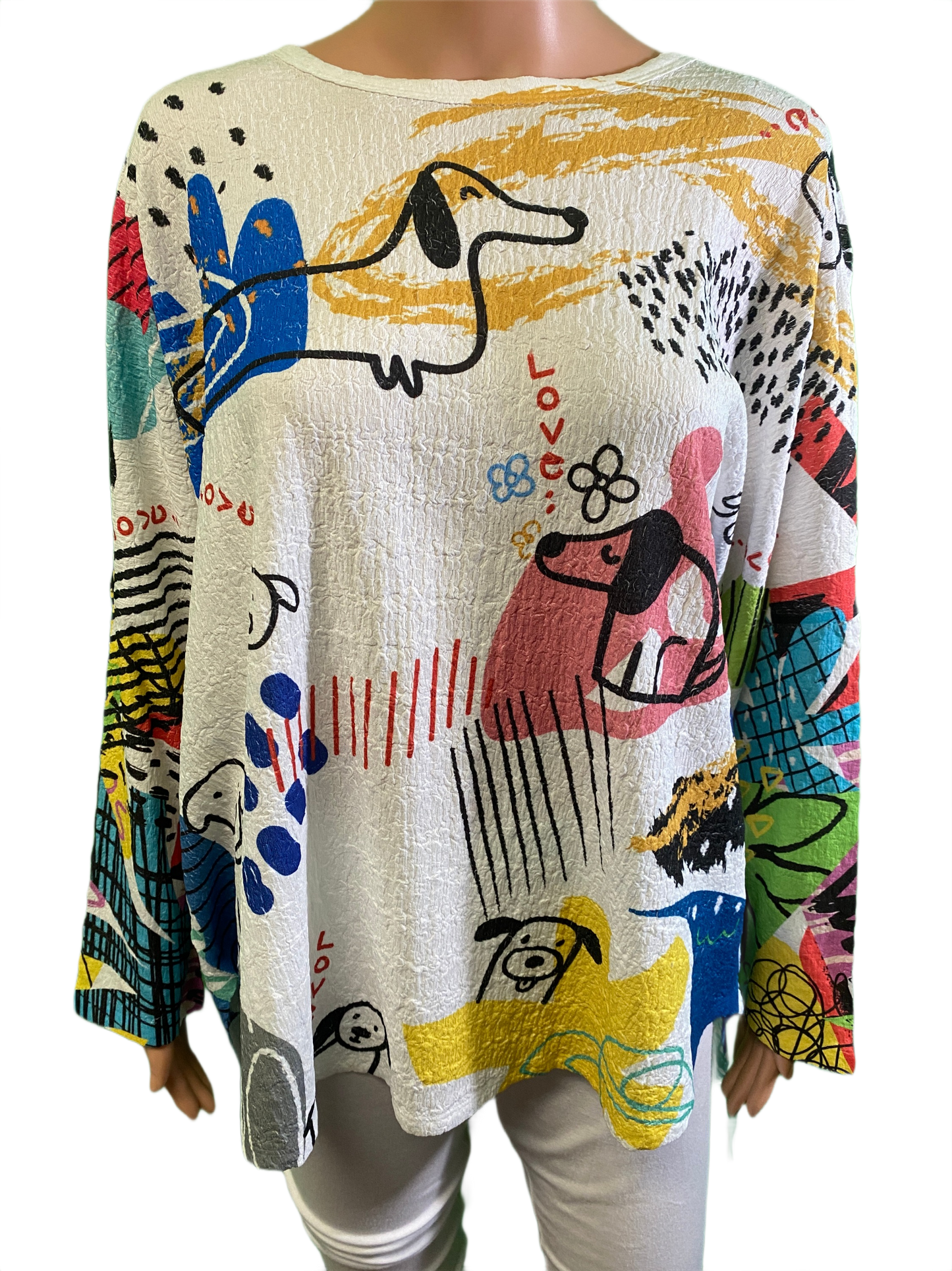 * Lovely Pups Dolman Sleeve - Inoah Top