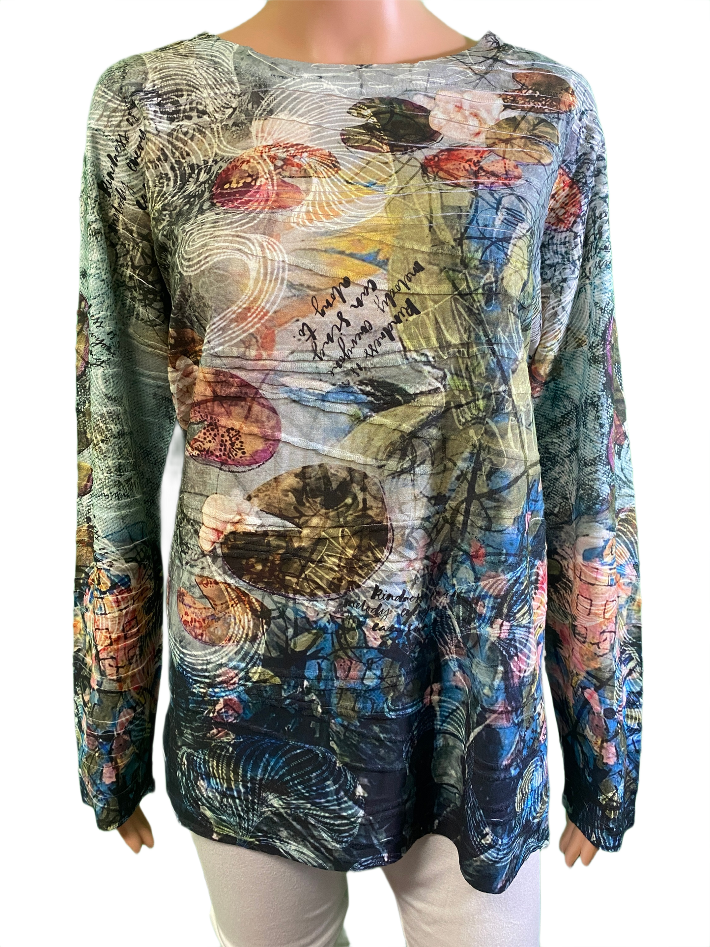* Kindness Long Sleeve Crew Neck - Inoah Top