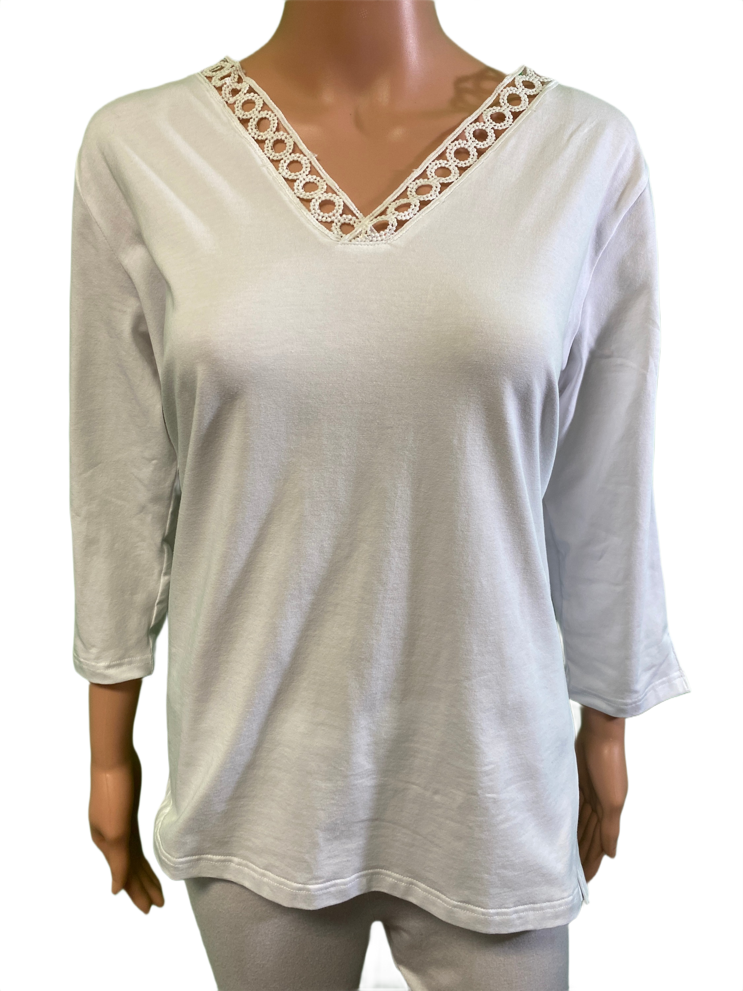 * Niki Lace Trimmed - Ana Clare Top