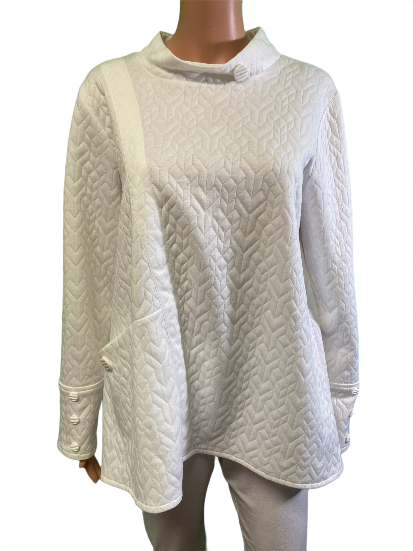 * Quilted Pull-Over - Pure Essence Top