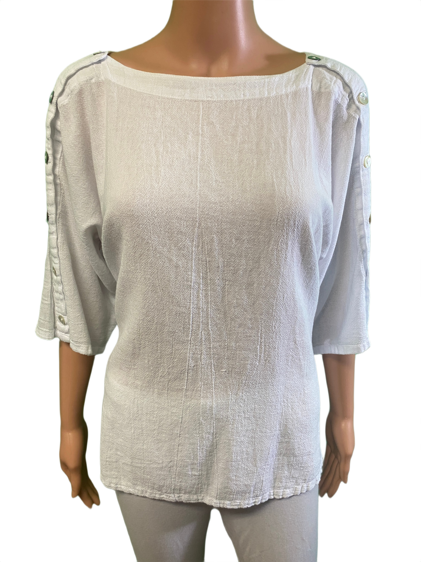 * Saint Button Sleeve - Oh My Gauze! Top