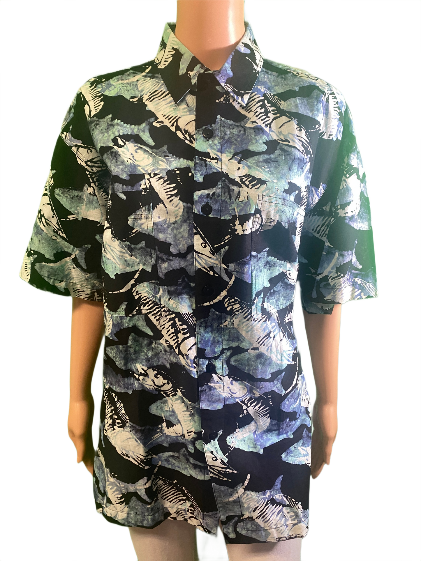 * Button Up Fish - Rum Reggae Top