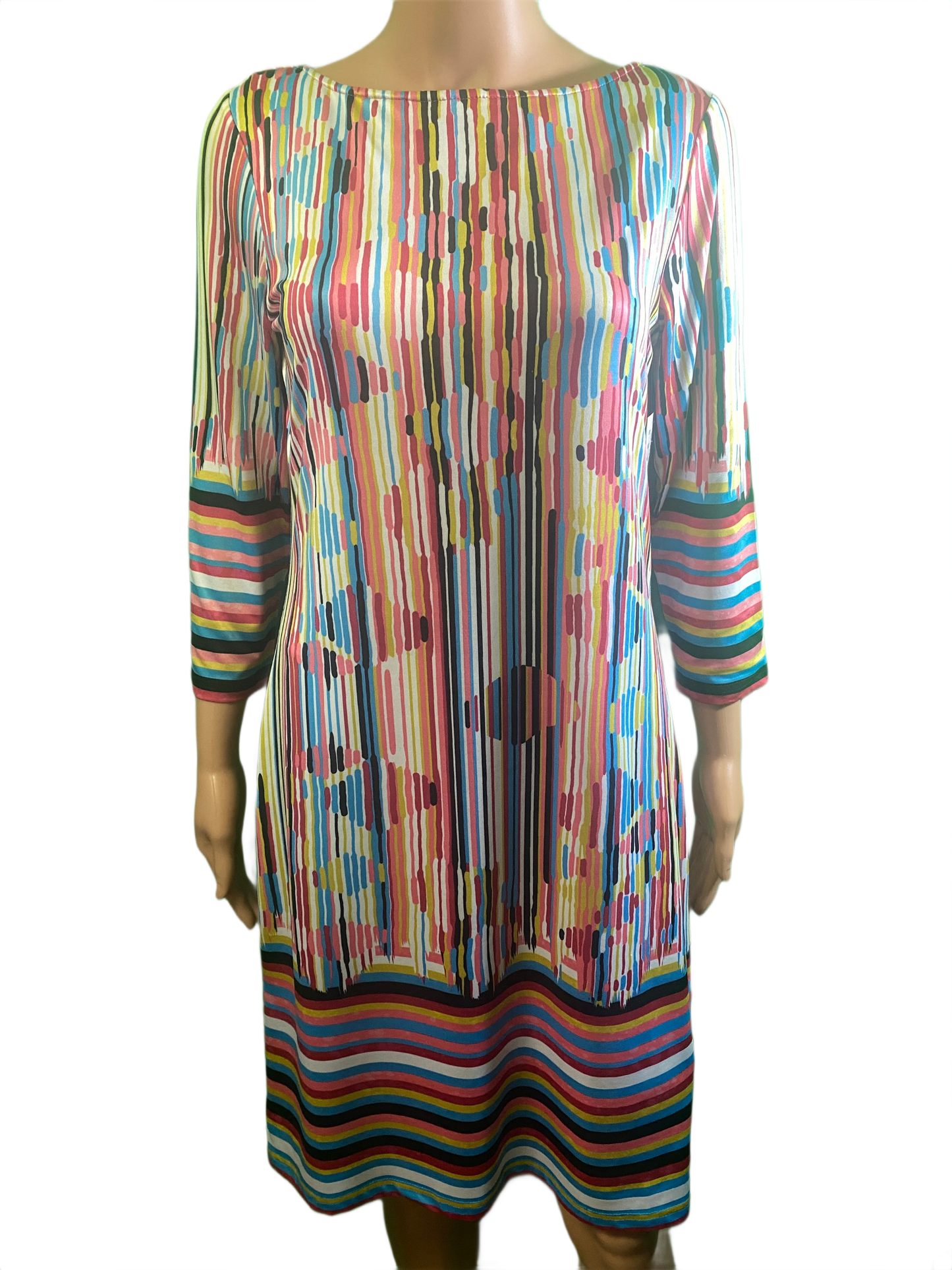 * Striped 3/4 Sleeve - Tango Mango Dress