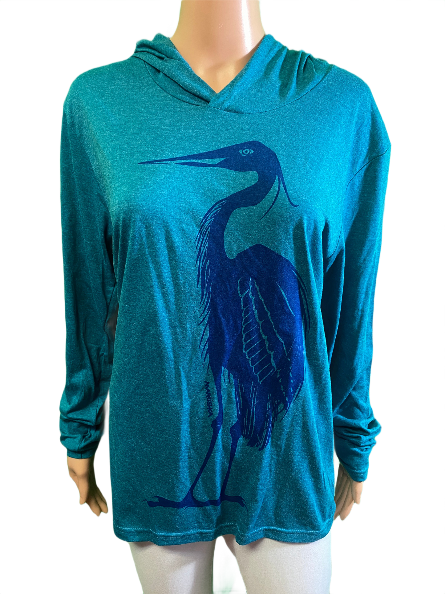 * Long Sleeve Hood Egret - Marushka Top
