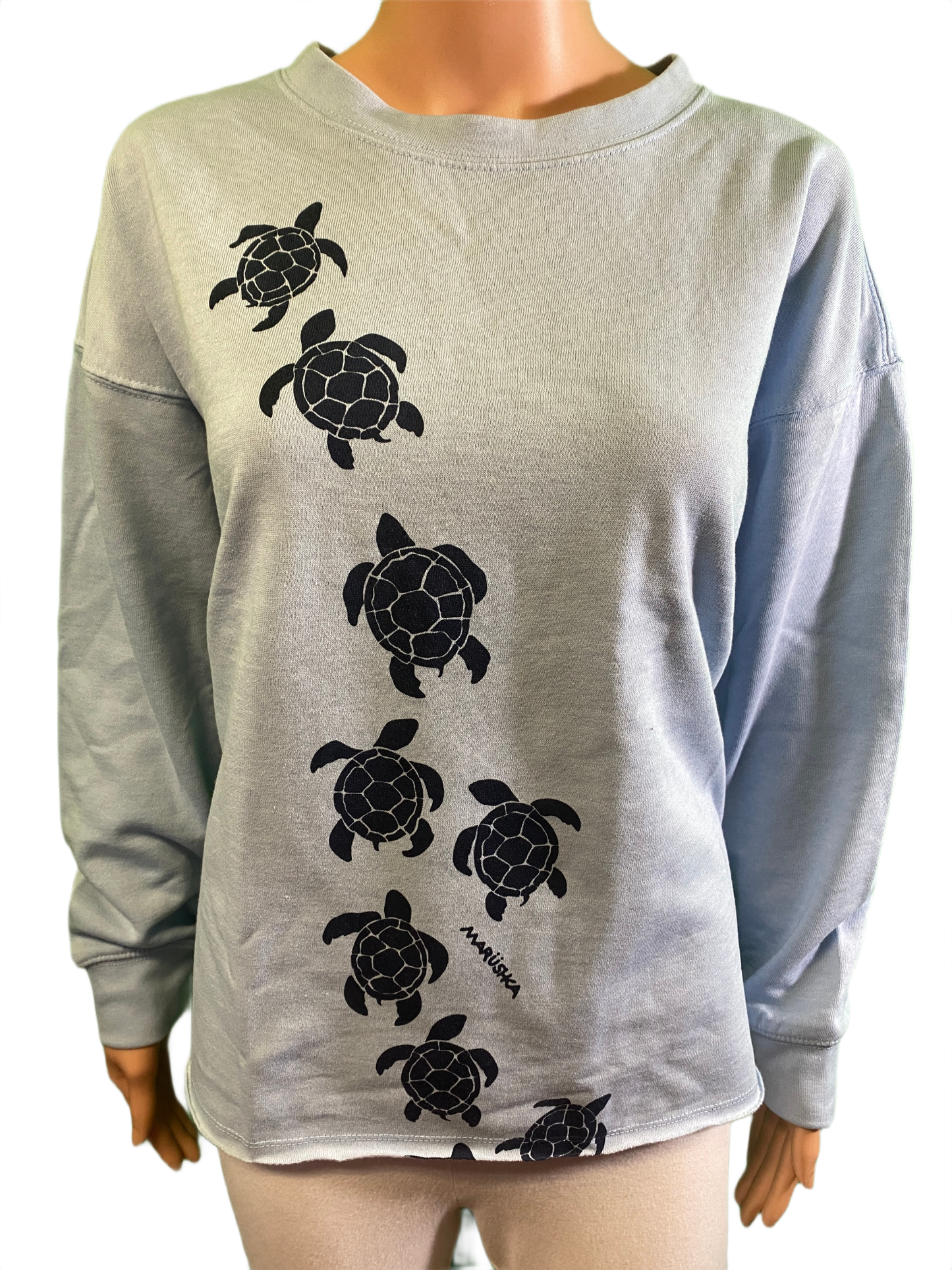 * Sea Turtle March Drop Shoulder Crew - Marushka Sweatshirt