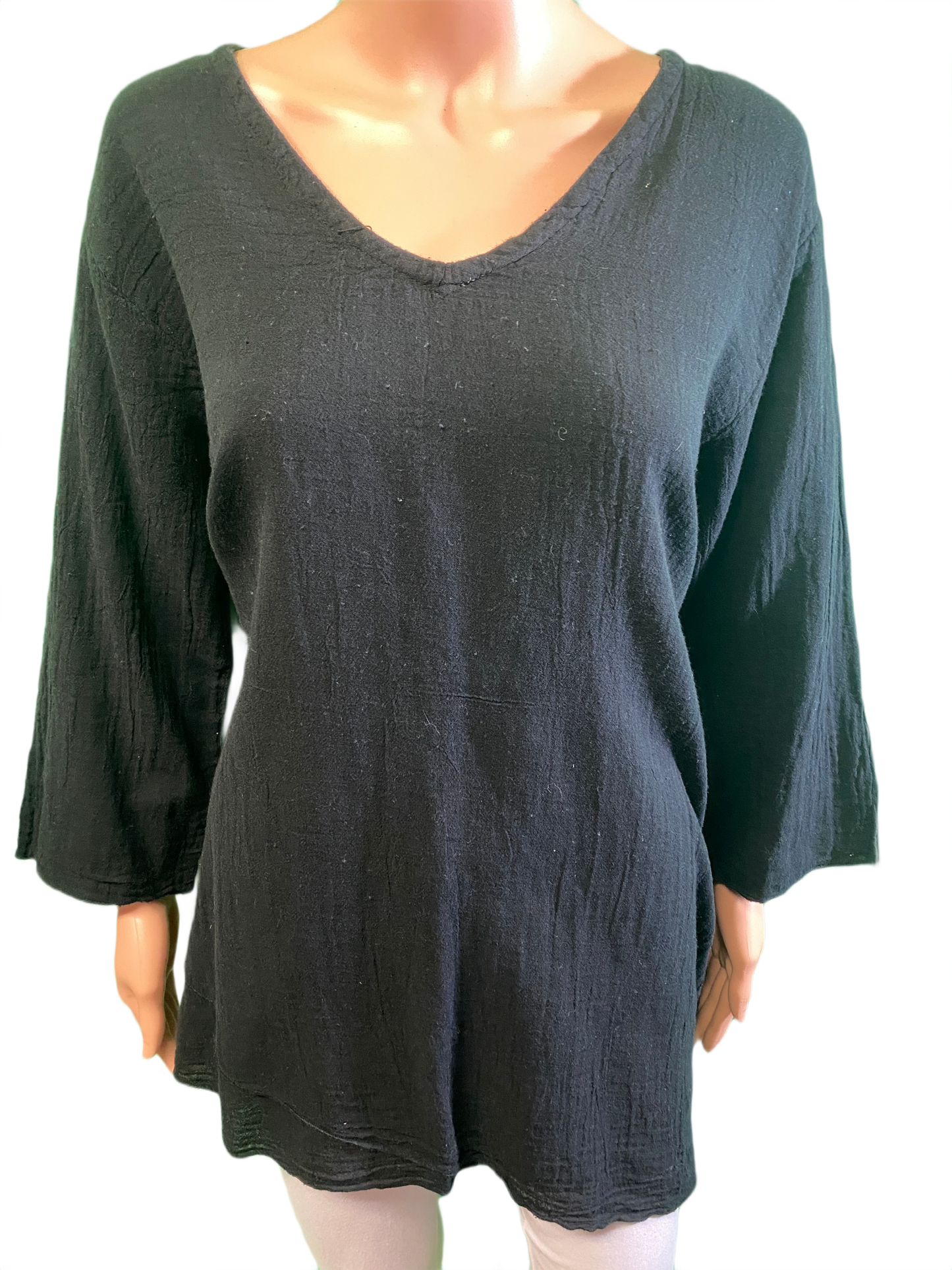 * Bubble Gauze Asymmetrical - Sea Breeze Tunic
