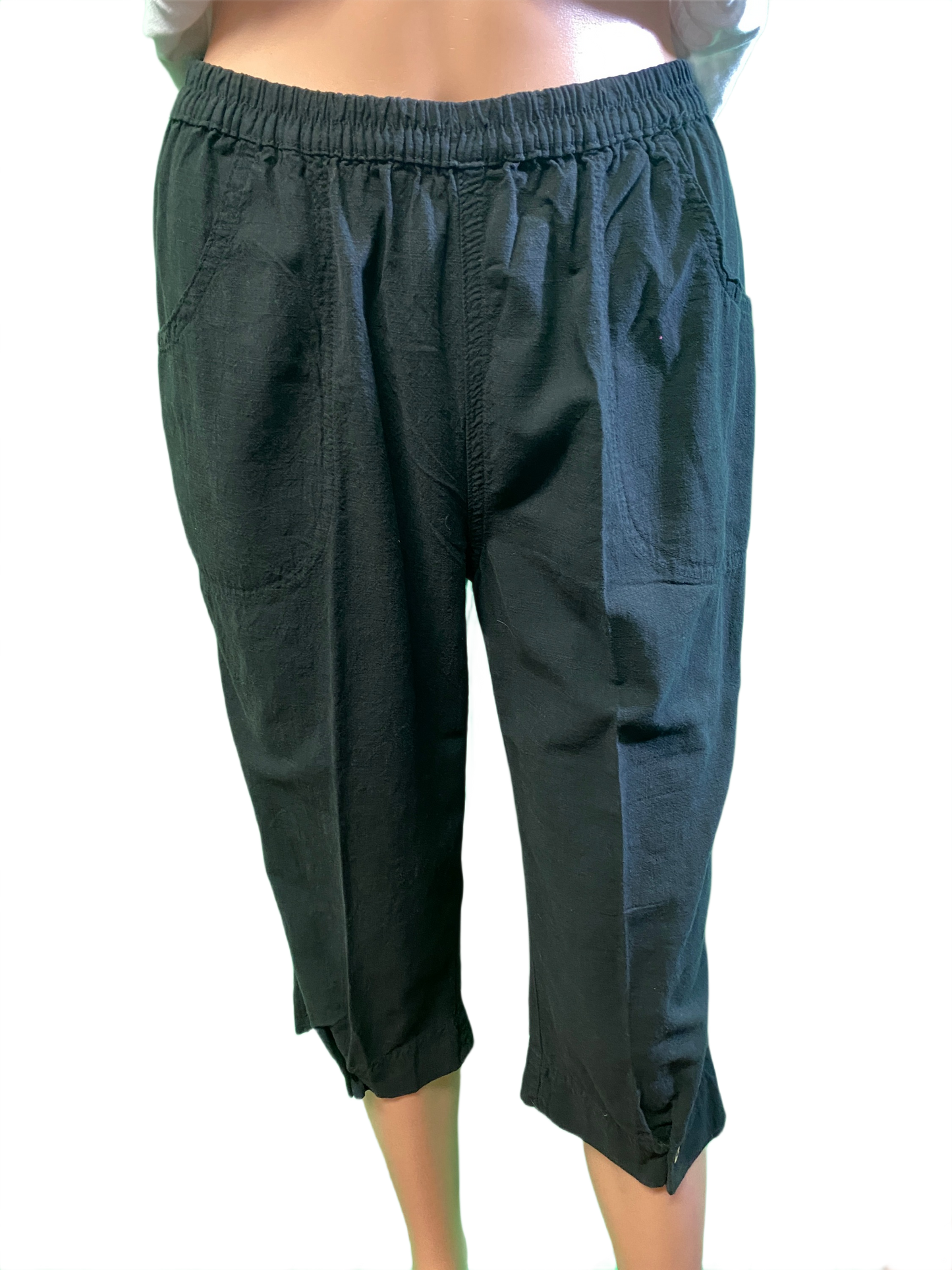 * Miami Gauze w/ Button Back - Sea Breeze Capri