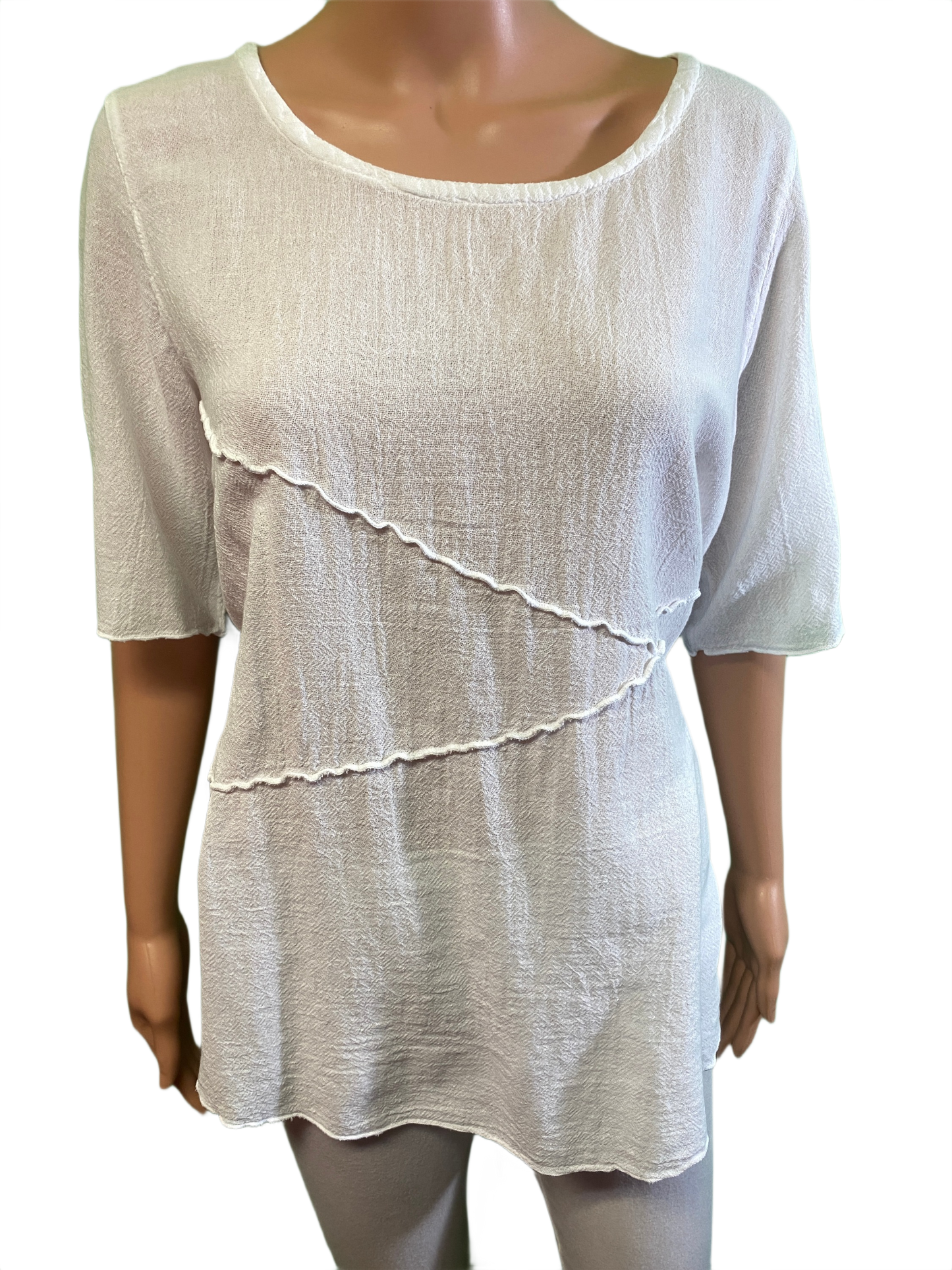* Aubrey French Gauze - Sea Breeze Top