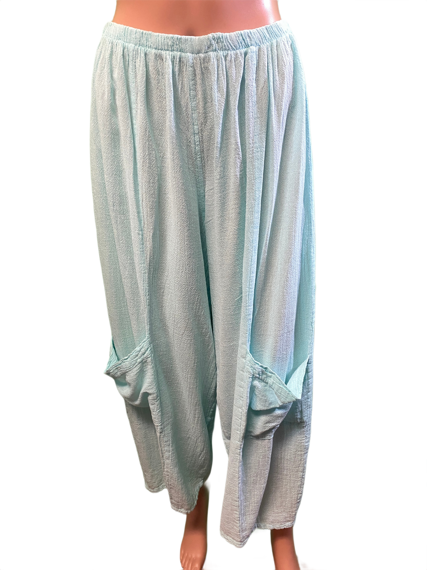 * French Gauze Gaucho - Sea Breeze Pant