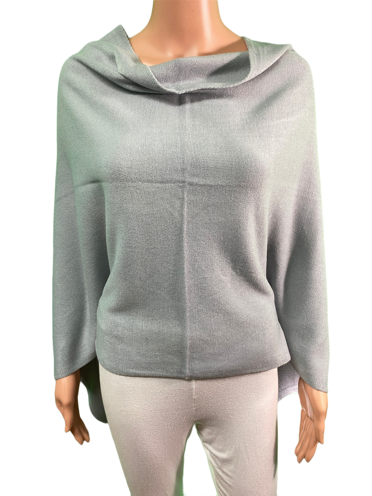 Boatneck Cashmere-Feel Multi Facet Topper - Designer House Wrap