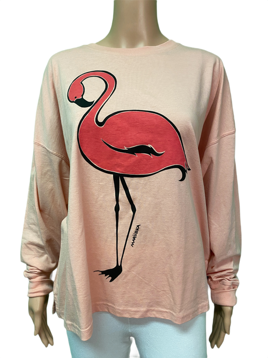 * Flamingo Boxy Long Sleeve - Marushka Top