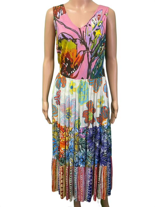 * Mixed Long Ruffle - Jams World Dress