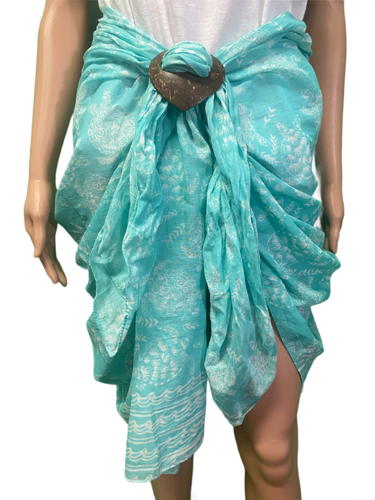 * Coconut Sarong Button - Hand Creation Skirt *Wrap not included