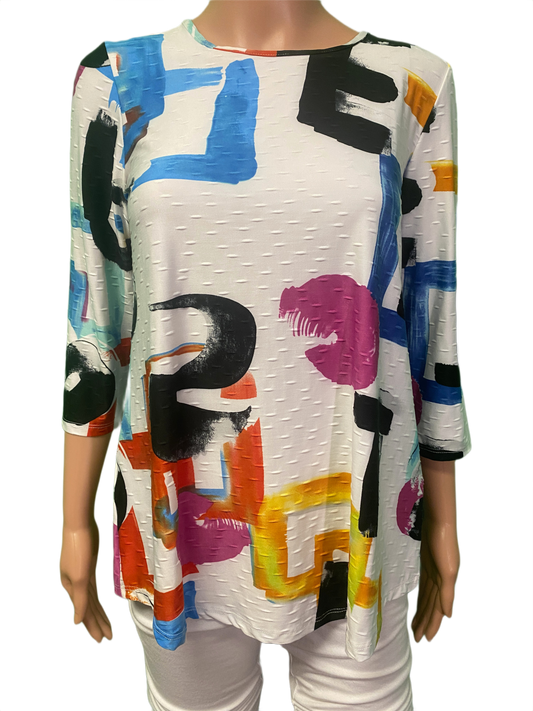 * Abstract Bumpy Tunic - Pure Essence Top