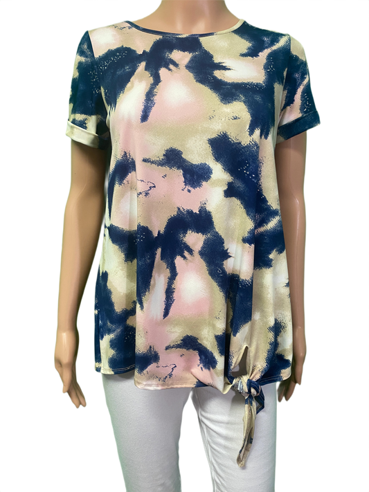 * Abstract 2/2 Tie Front - Pure Essence Top