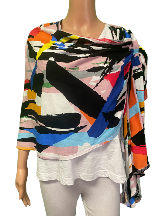 * Abstract Pull-Thru Shawl - Pure Essence Top