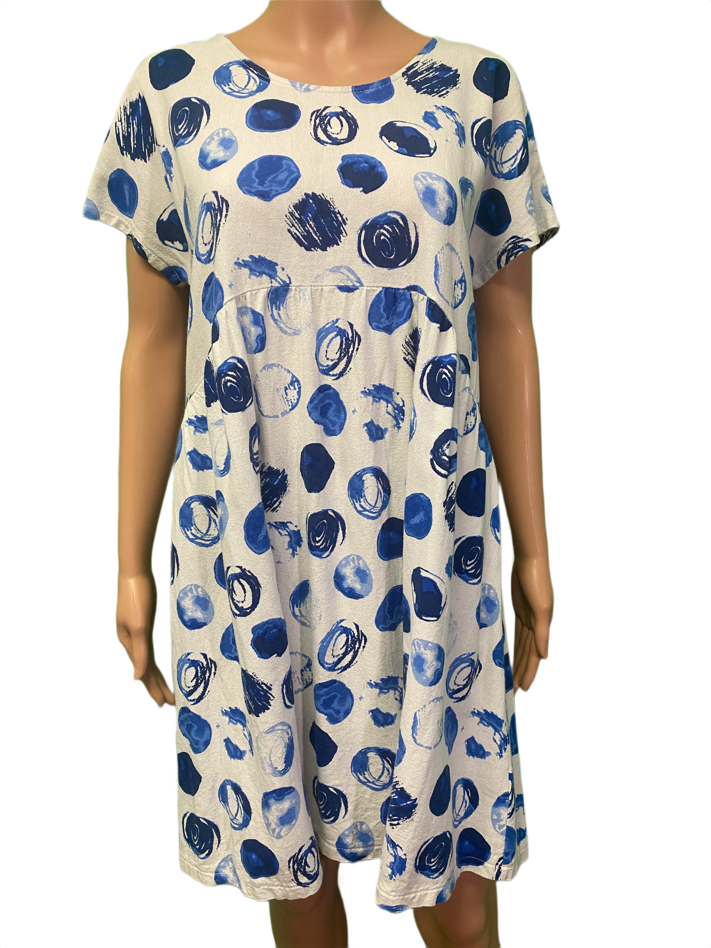* Swirl Circle Cap Sleeve - Pure Essence Dress