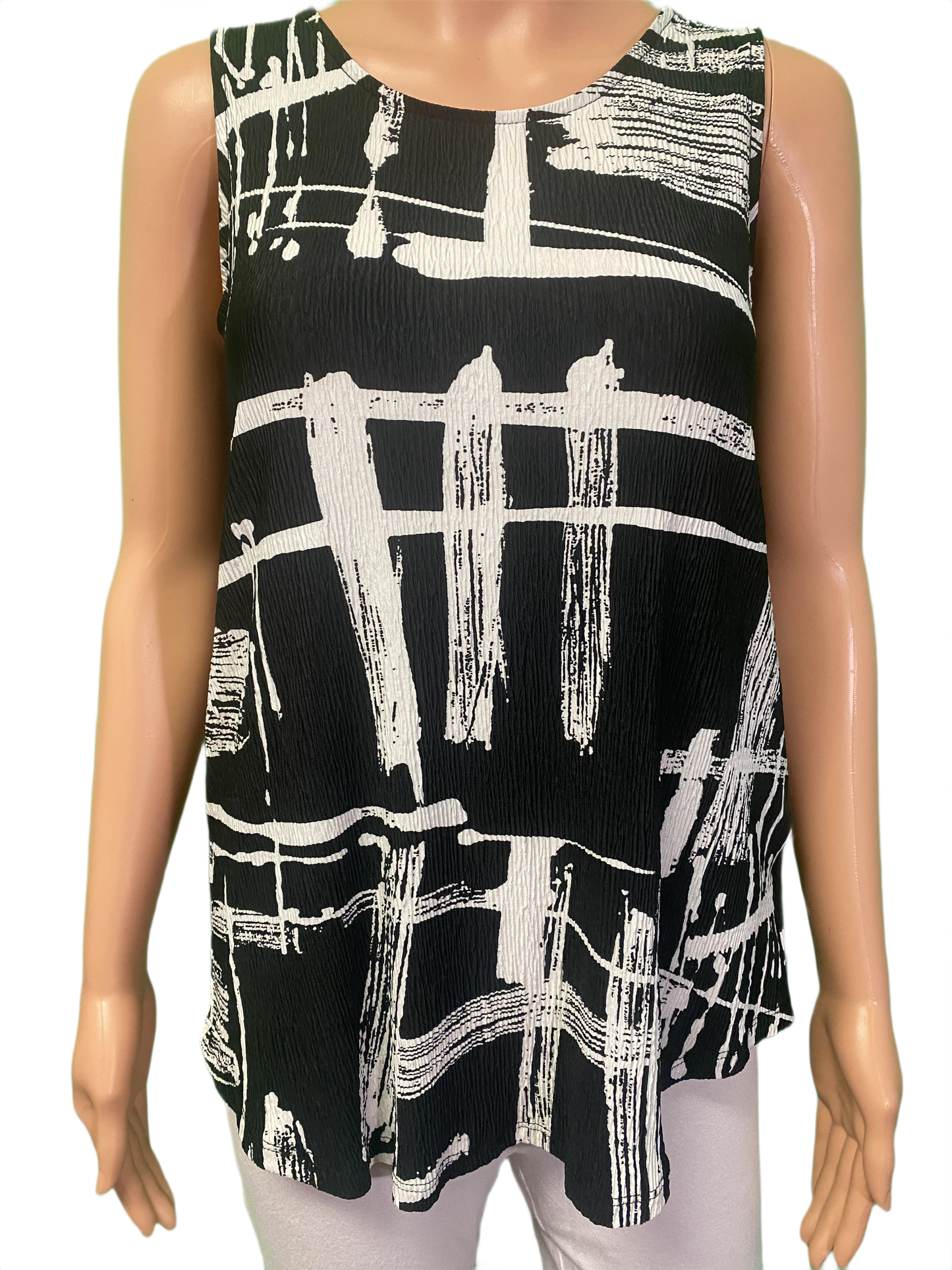 * Abstract Crinkle Camisole - Pure Essence Tank