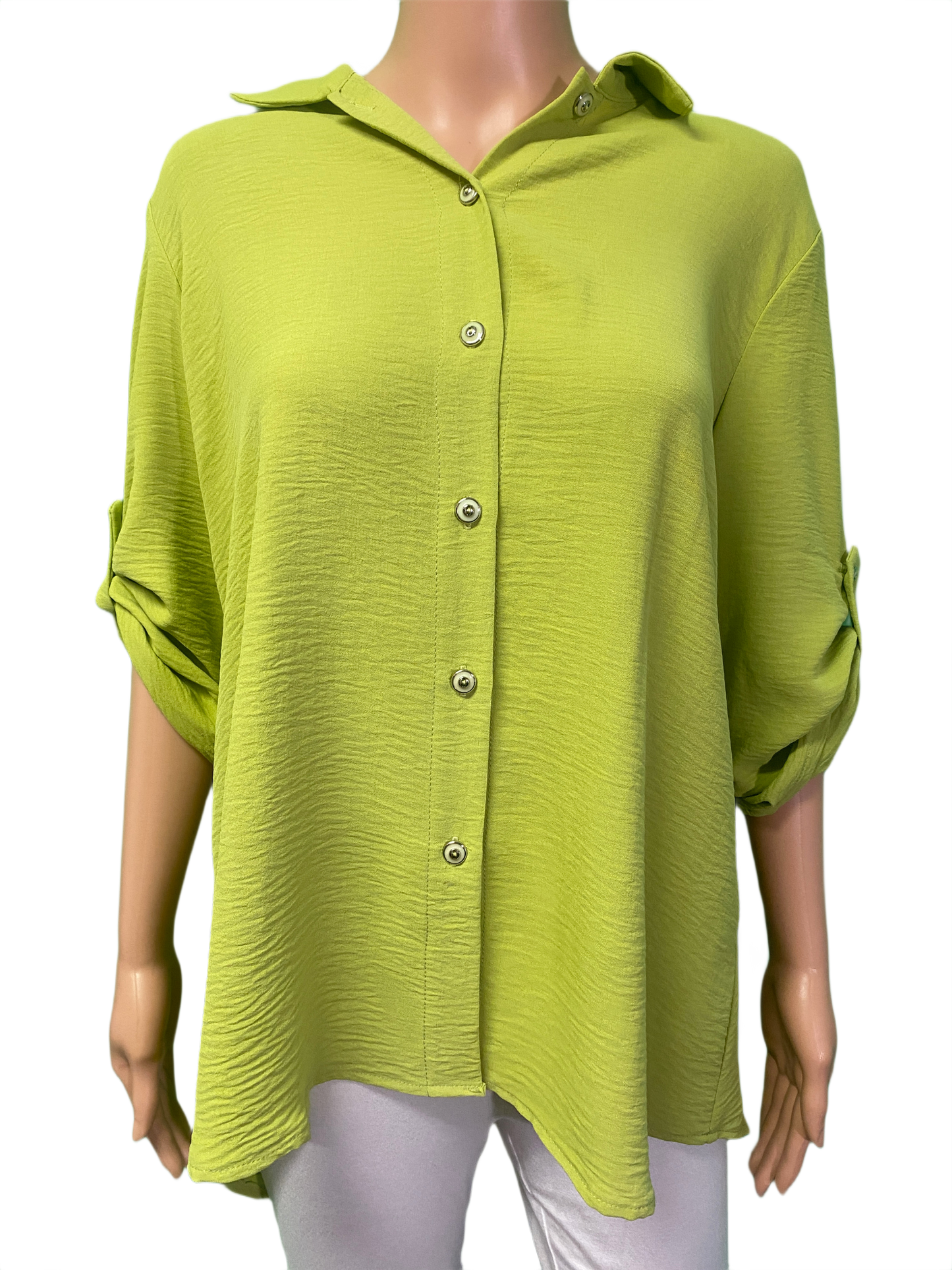 Button-Up Collar - Pure Essence Top