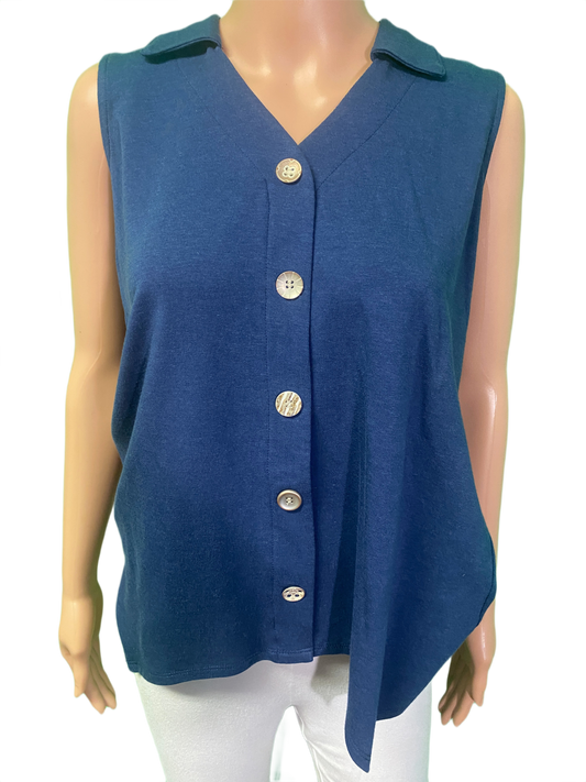 * Novelty Button Collar - Pure Essence Tank