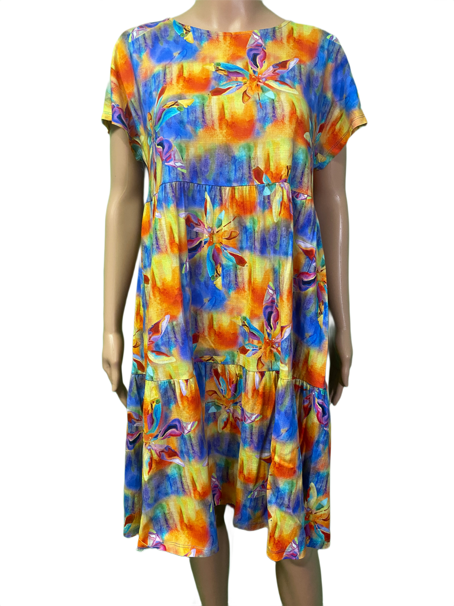 * Shortsleeve Tiered - Pure Essence Dress