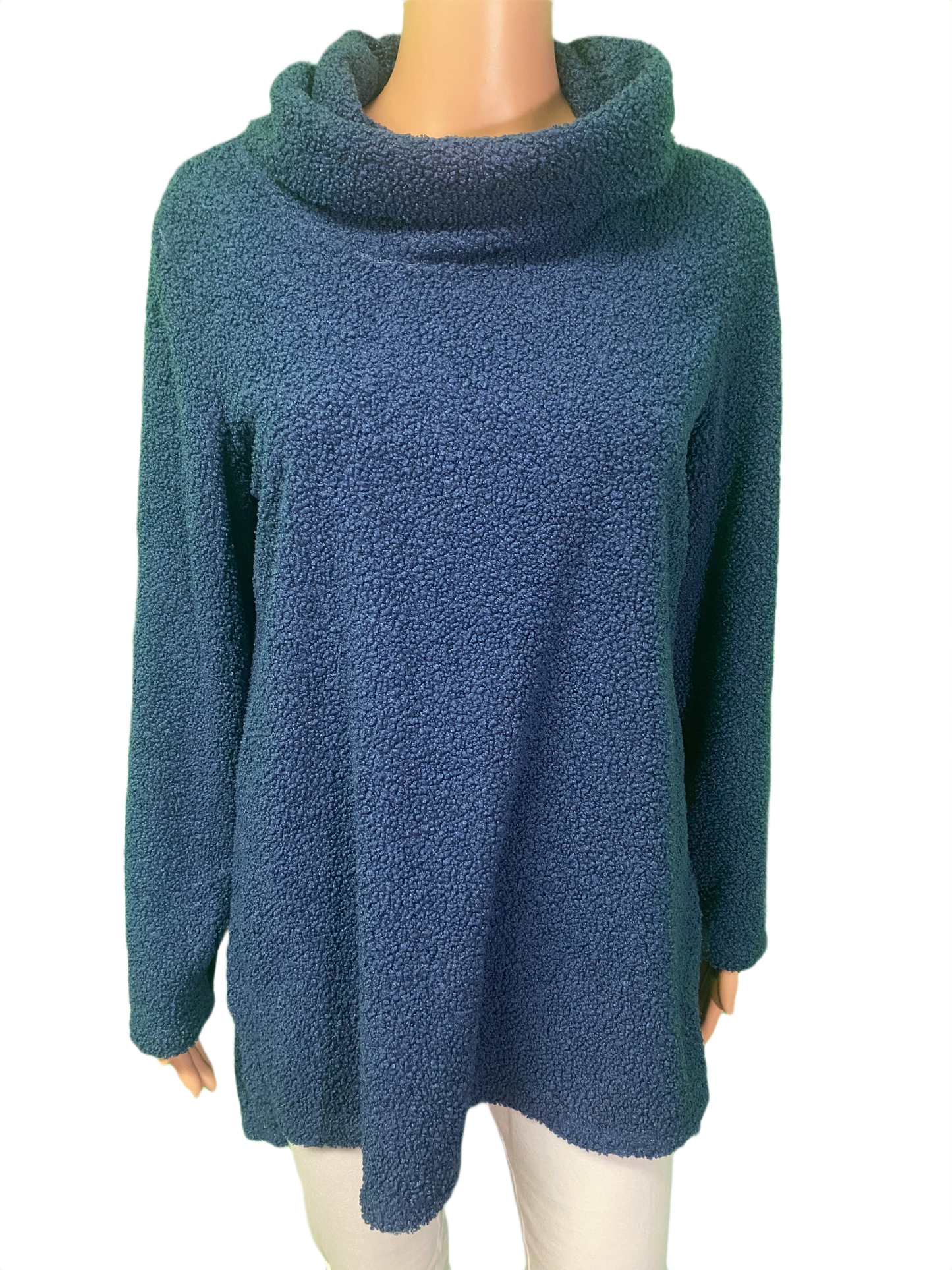 Fuzzy Cowl Neck - Pure Essence Sweater