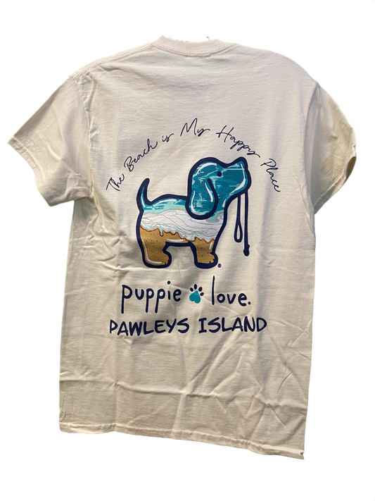 * Pawley's Island - Beach Is My Happy Place Dog - Puppie Love Top