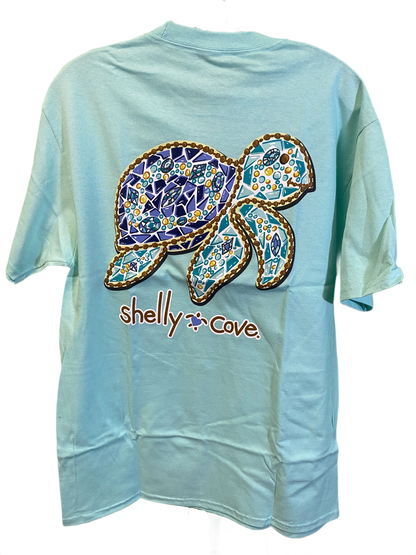 * Shelly Cove Mosaic Turtle - Puppie Love Top