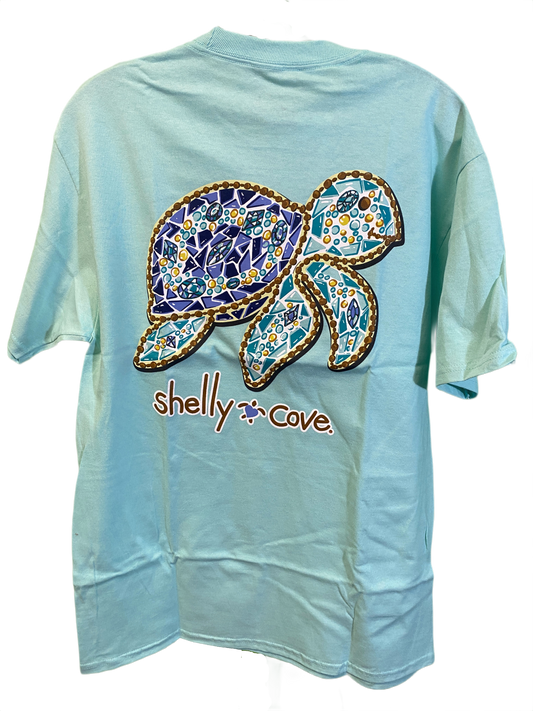 * Shelly Cove Mosaic Turtle - Puppie Love Top