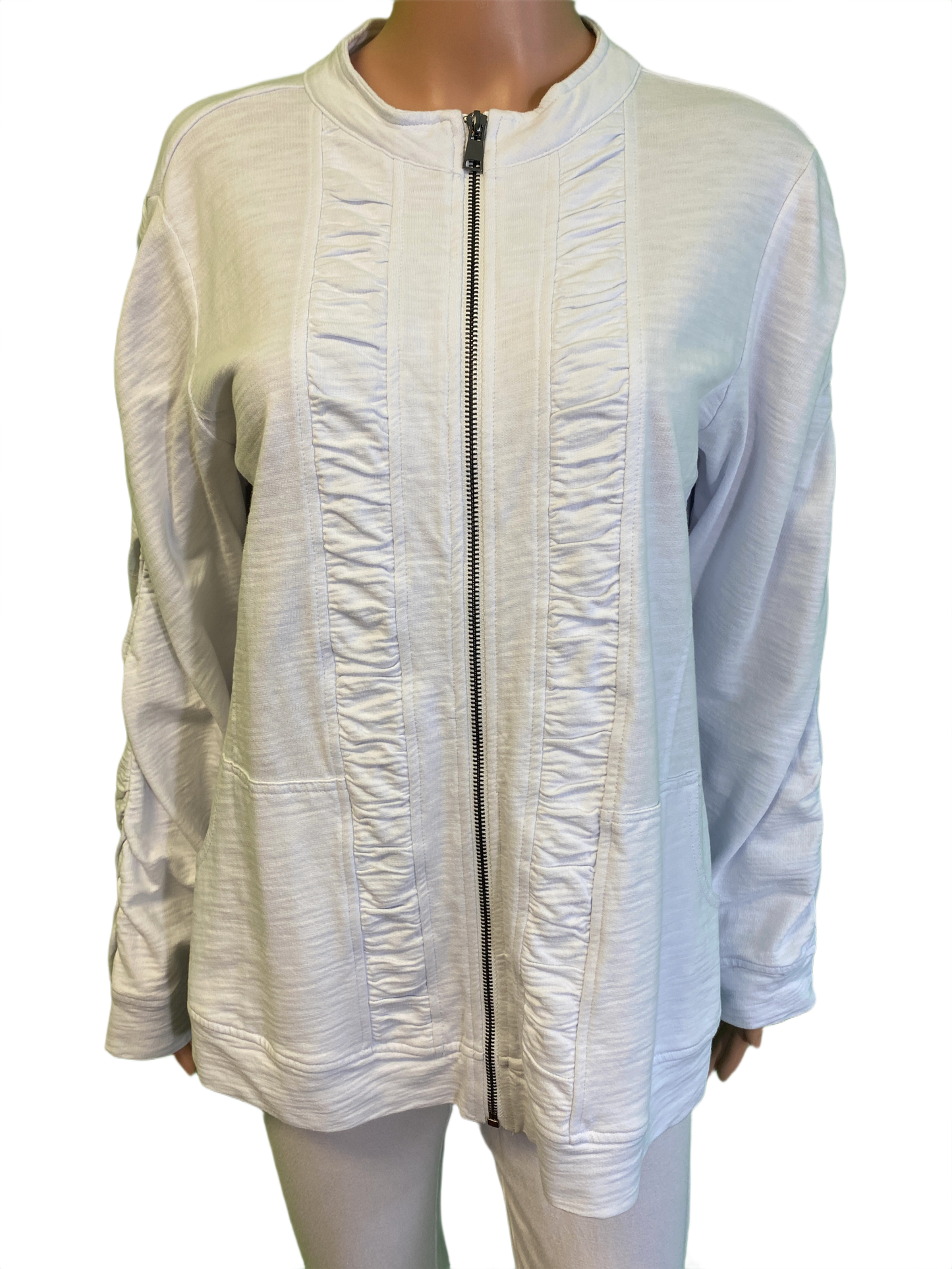 Ruched Full Zip - Wild Palms Jacket