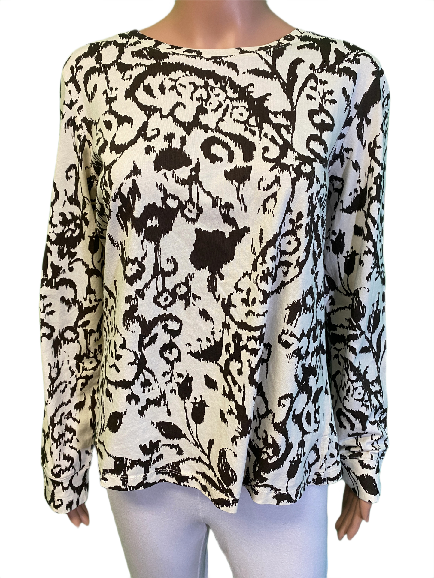 * Longsleeve Paisley Print - Wild Palms Top