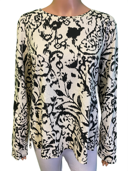 * Longsleeve Paisley Print - Wild Palms Top