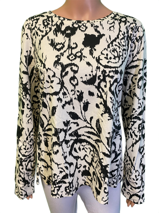 * Longsleeve Paisley Print - Wild Palms Top