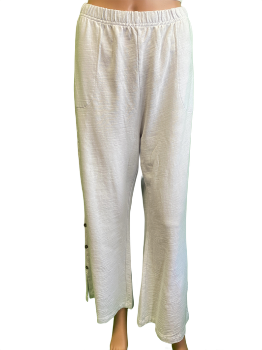 * Side Slit Button-Up Flood - Wild Palms Pant