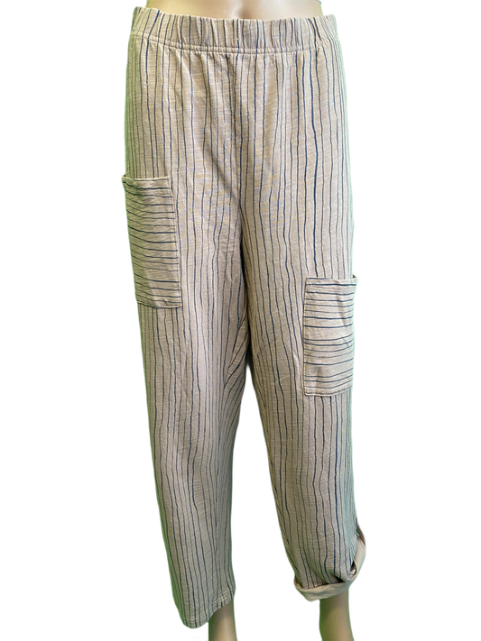 * Thin Stripes Patch-Up - Wild Palms Pant