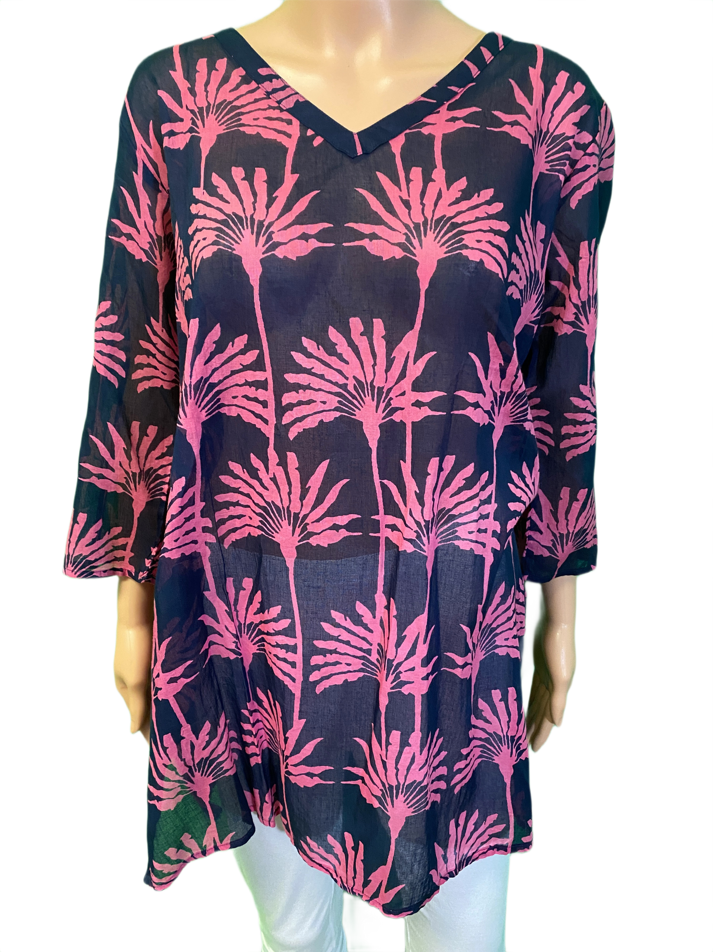 * Umbrella Palm Tunic - West Indies Top
