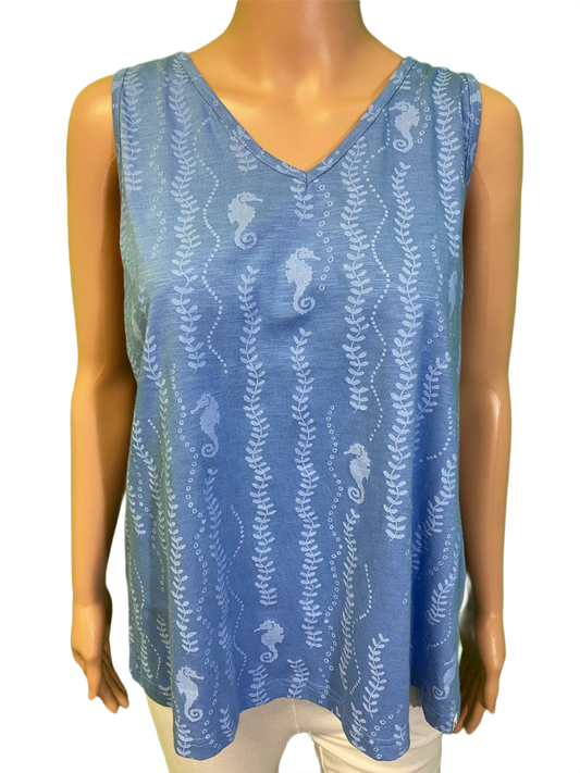 * Seahorse Printed - West Indies Tank