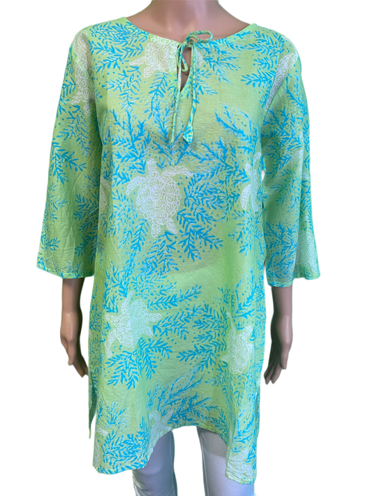 *wrong green pic* Peri Turtle Tunic - West Indies Top