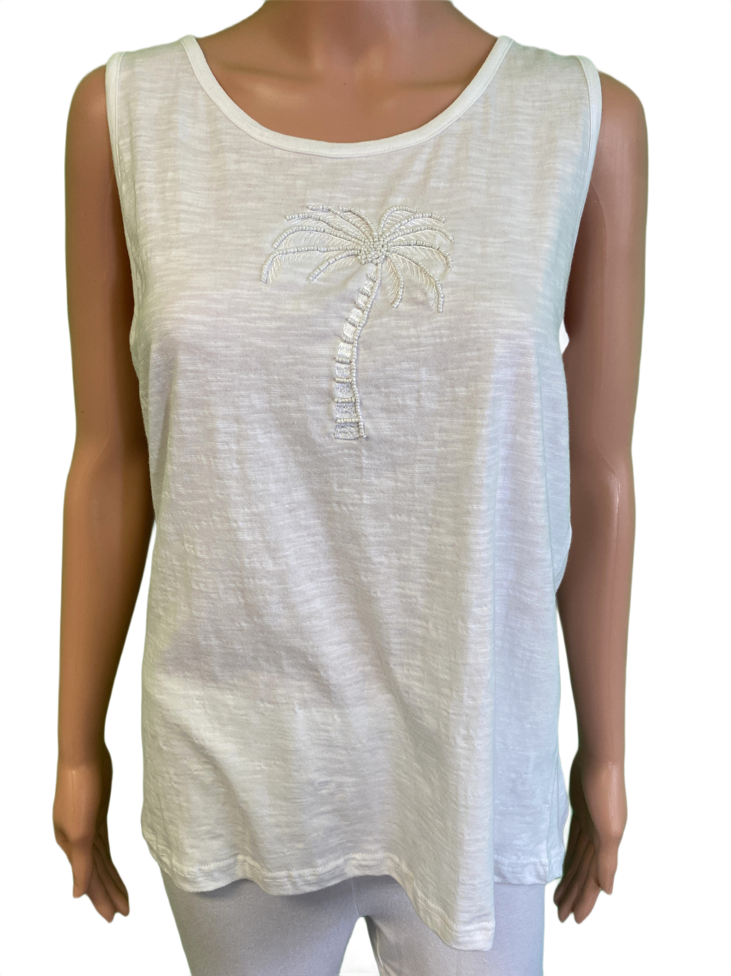 * Palm Tree Beaded - West Indies Tank
