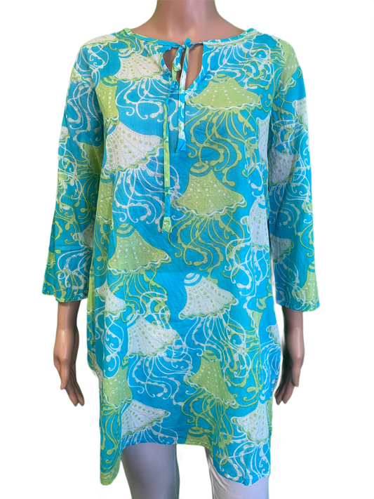 * Frilly Fish Tunic - West Indies Top